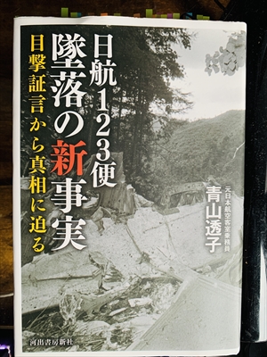 1909_青山透子_日航123便墜落の新事実:目撃証言から真相に迫る_河出書房新社