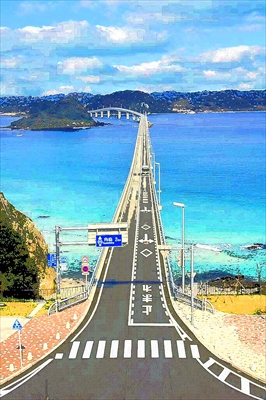 1053_島との絆（角島大橋）_山口県